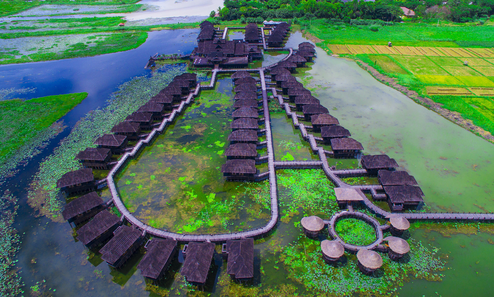 เมียนมา เทรเชอร์ รีสอร์ต Hotel Inle Lake ภายนอก รูปภาพ